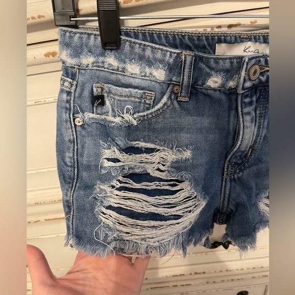 Denim Kancan Mid Rise Boyfriend Short - Picture 2 of 8